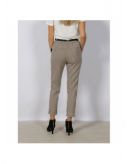 Pantalon à carreaux clara kaya marron femme - Vero Moda