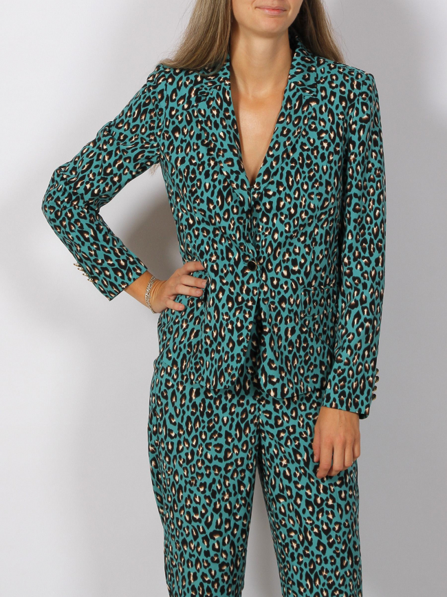 Veste blazer léopard dodo vert femme - Vero Moda