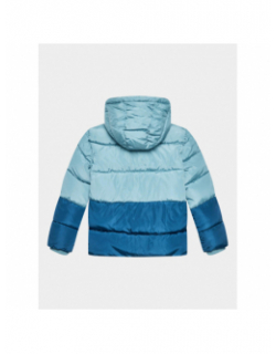 Doudoune hooded padded bleu enfant - Guess