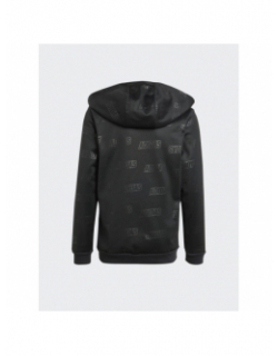 Sweat zippé bluv noir enfant - Adidas