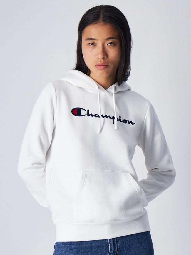 Sweat à capuche hooded avec logo blanc - Champion