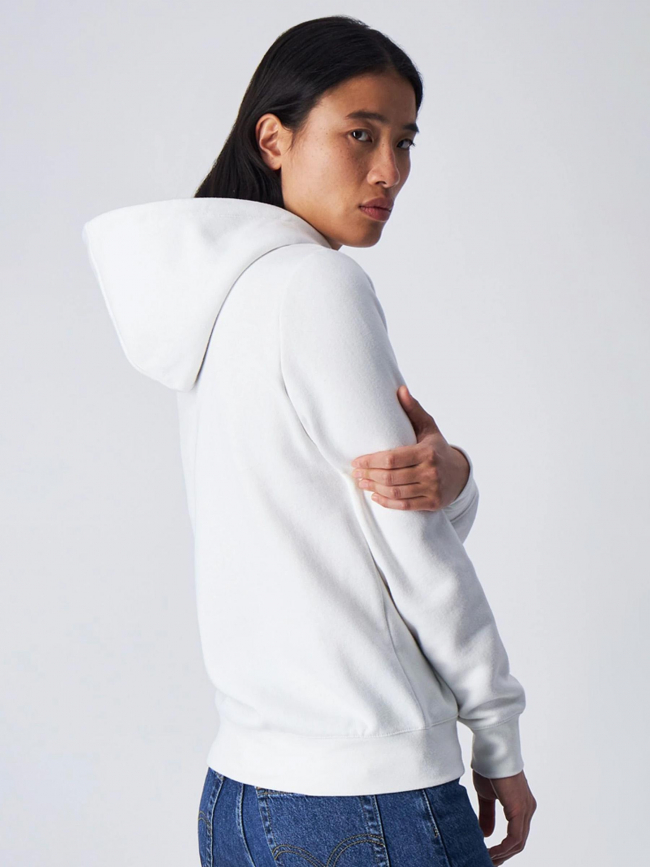 Sweat à capuche hooded avec logo blanc femme - Champion
