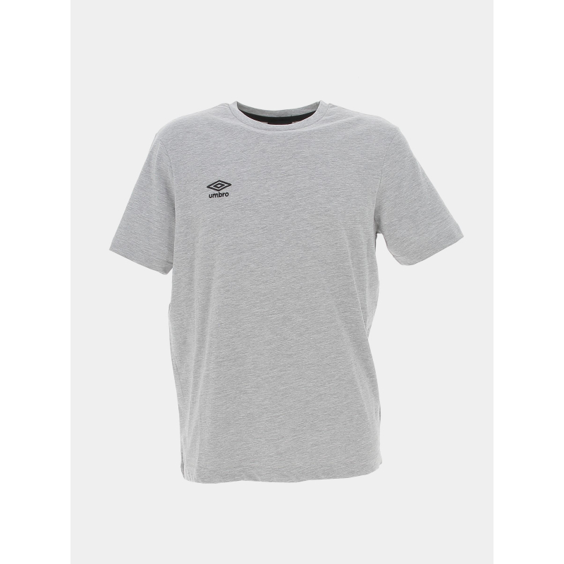 T-shirt uni net logo gris chiné homme - Umbro