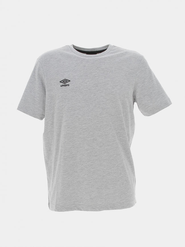 T-shirt uni net logo gris chiné homme - Umbro