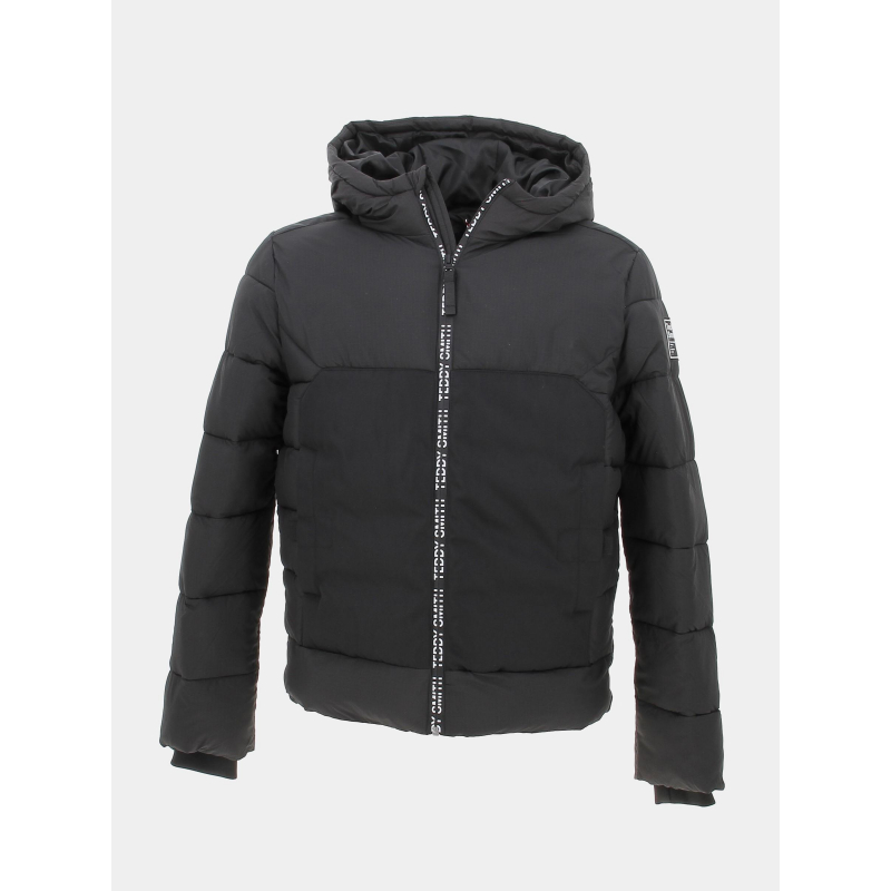 Doudoune à capuche farel noir garçon - Teddy Smith