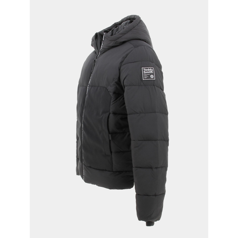Doudoune à capuche farel noir garçon Teddy Smith wimod