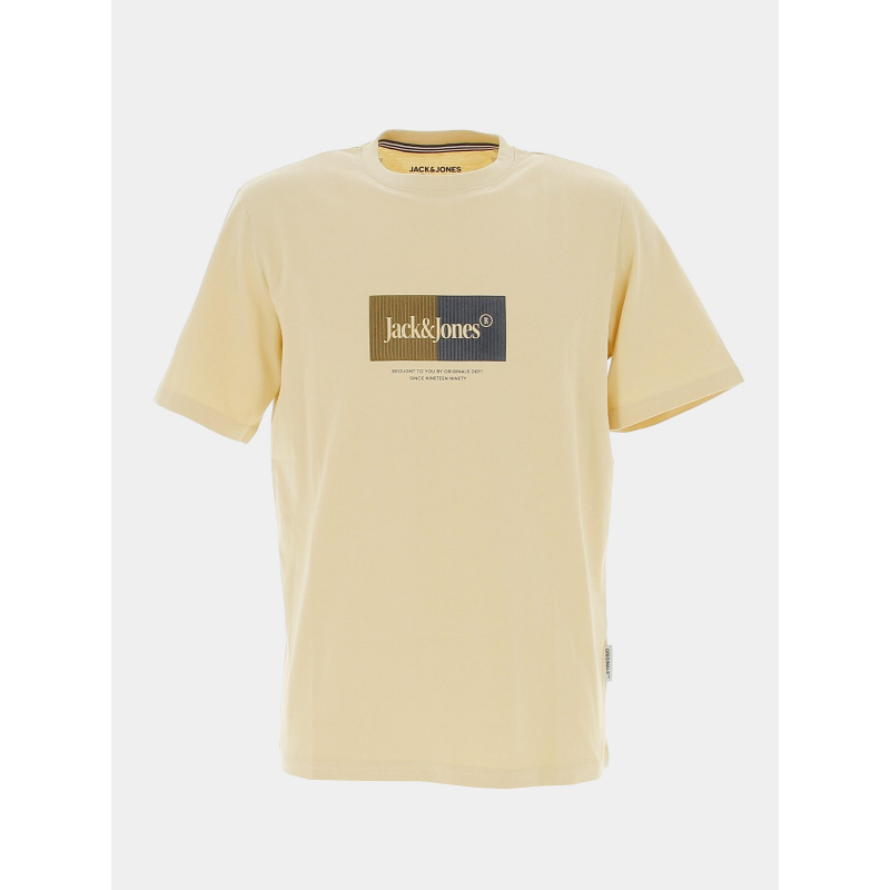 T-shirt manches courtes jordalston jaune homme - Jack & Jones