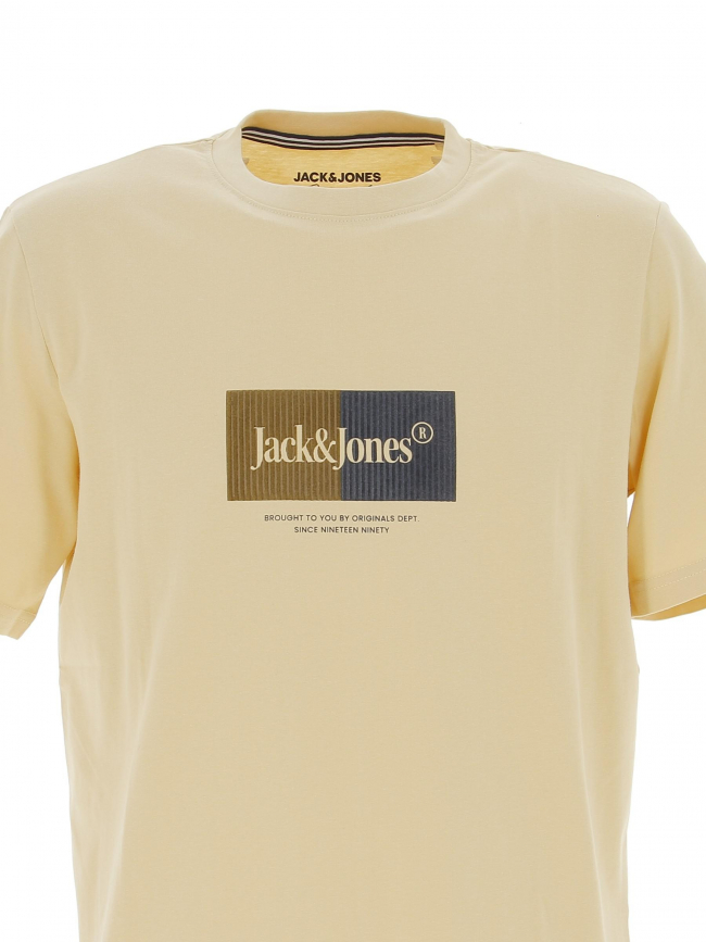 T-shirt manches courtes jordalston jaune homme - Jack & Jones