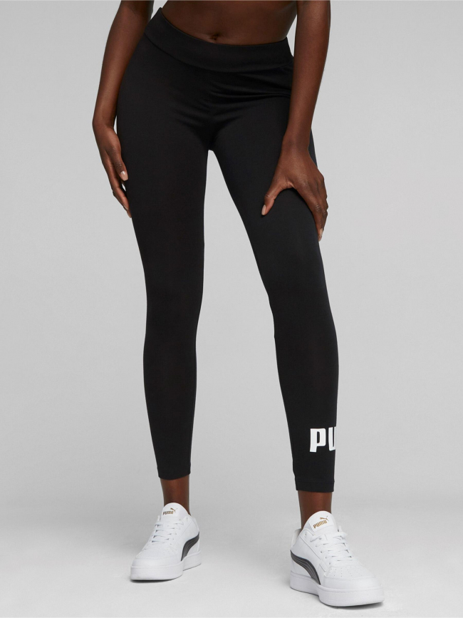 Legging essential logo uni noir femme - Puma