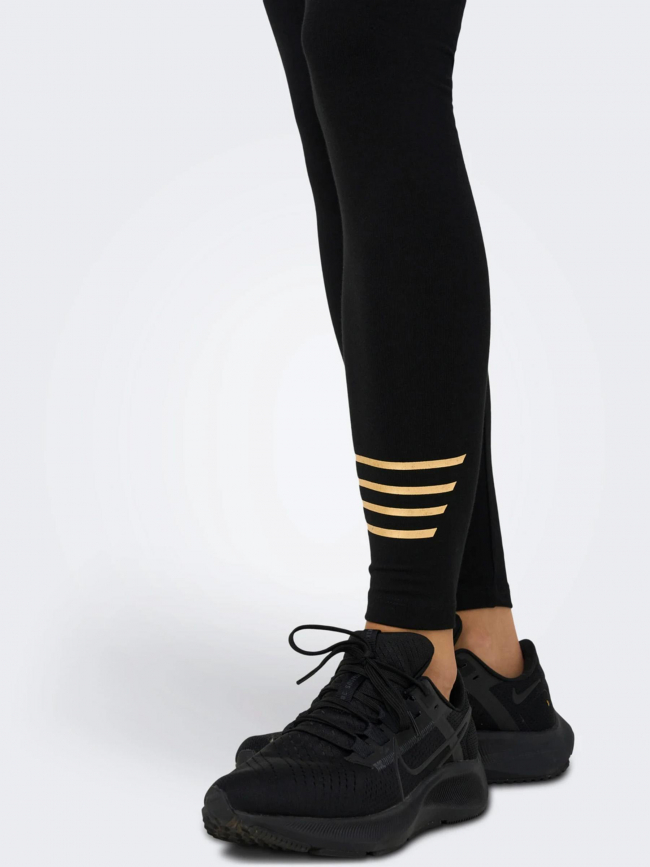Legging strong doré noir femme - Only