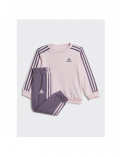 Survêtement sweat 3s rose enfant - Adidas