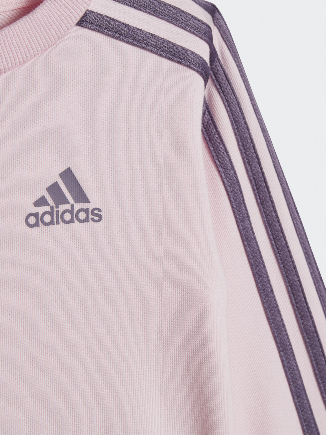 Survêtement sweat 3s rose enfant - Adidas