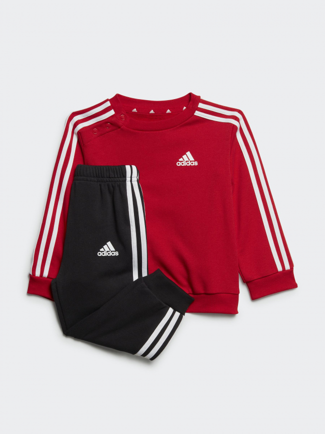 Ensemble de survêtement 3 S rouge noir enfant - Adidas
