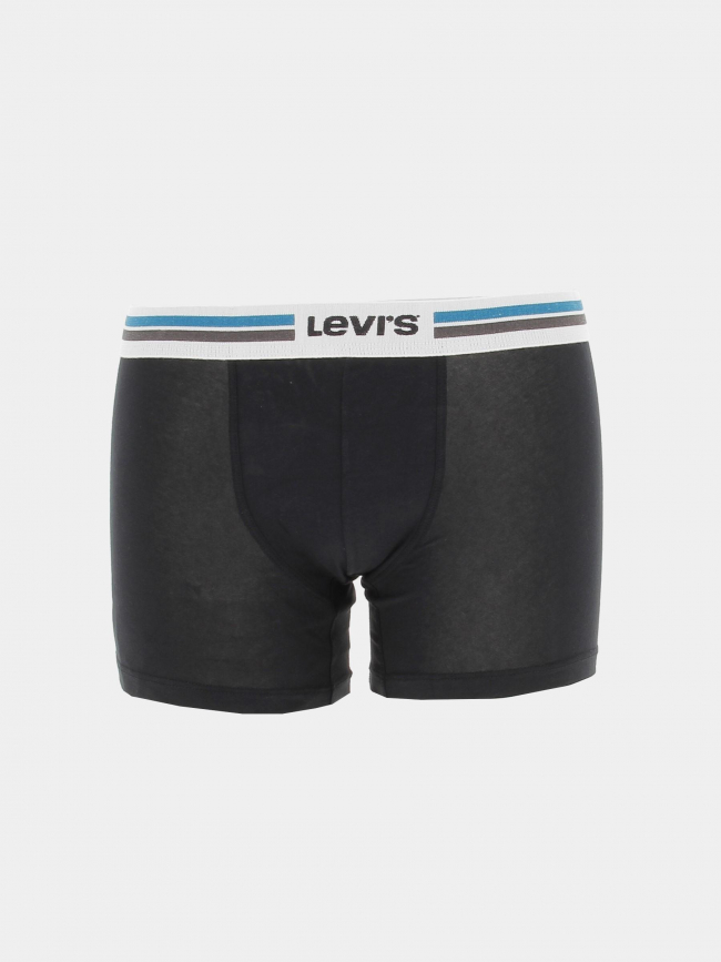 Pack 2 boxers placed sportswear turquoise noir homme - Levi's