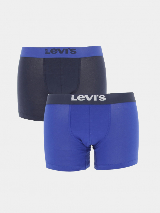 Pack 2 boxers solid basic bleu noir homme - Levi's