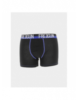 Pack 2 boxers ultra stretch bleu noir homme - Freegun