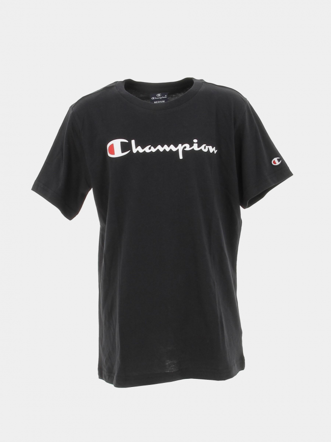 T-shirt crewneck logo noir enfant - Champion