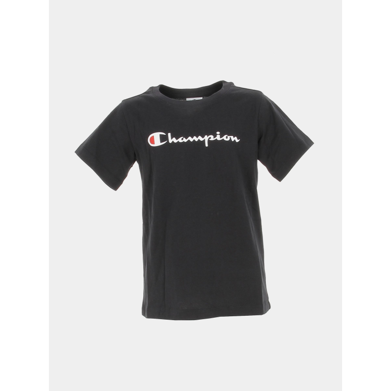 T-shirt crewneck logo noir enfant - Champion