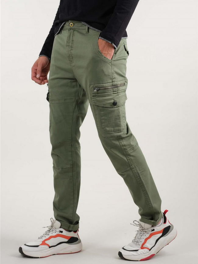 Pantalon cargo zippé danakil kaki homme - Deeluxe