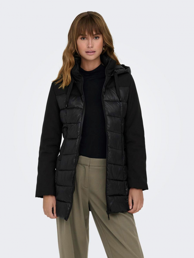 Doudoune ONLY Pour Femme - Veste Matelassée Légère - Manches Longues - 100% Nylon - Coupe Courte - Parfaite Toutes Saisons