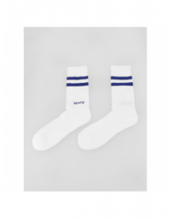 Pack 2 paires de chaussettes hautes à rayures blanc - Levi's