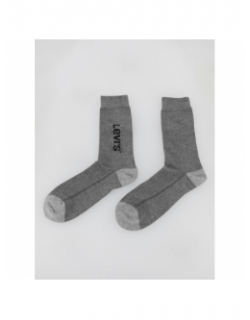 Pack 2 paires de chaussettes hautes grises homme - Levi's