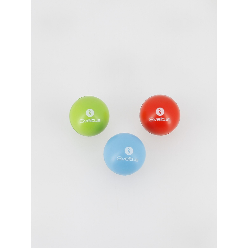 Pack de 3 balles de motricité multicolore - Sveltus