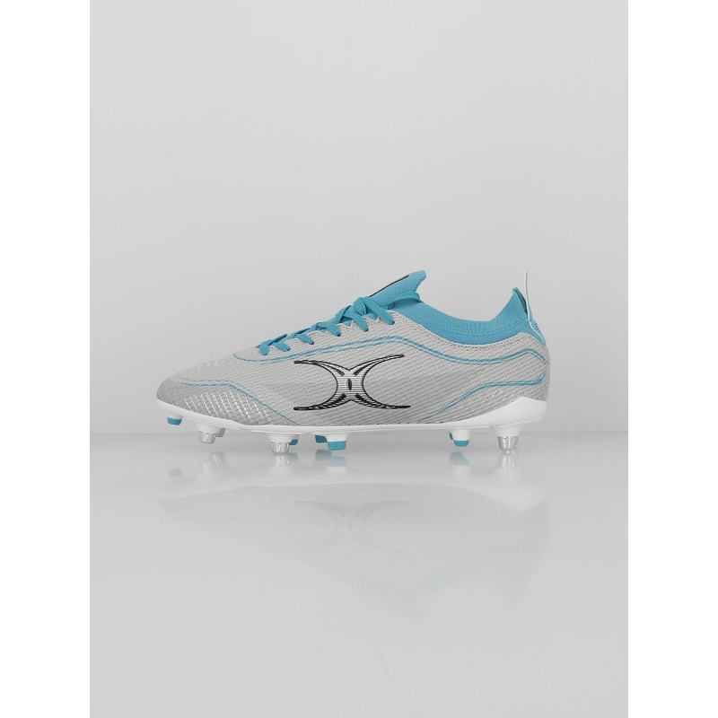 Chaussures de rugby cage pace 6s gris bleu homme - Gilbert