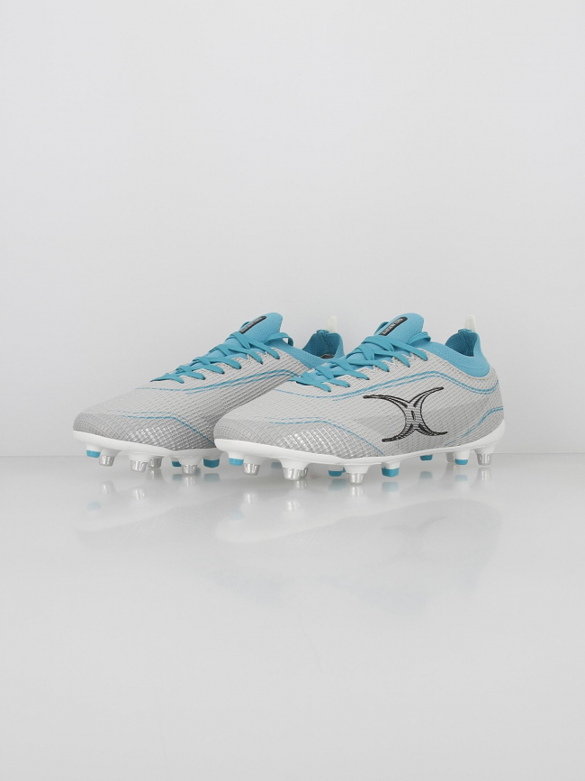 Chaussures de rugby cage pace 6s gris bleu homme - Gilbert