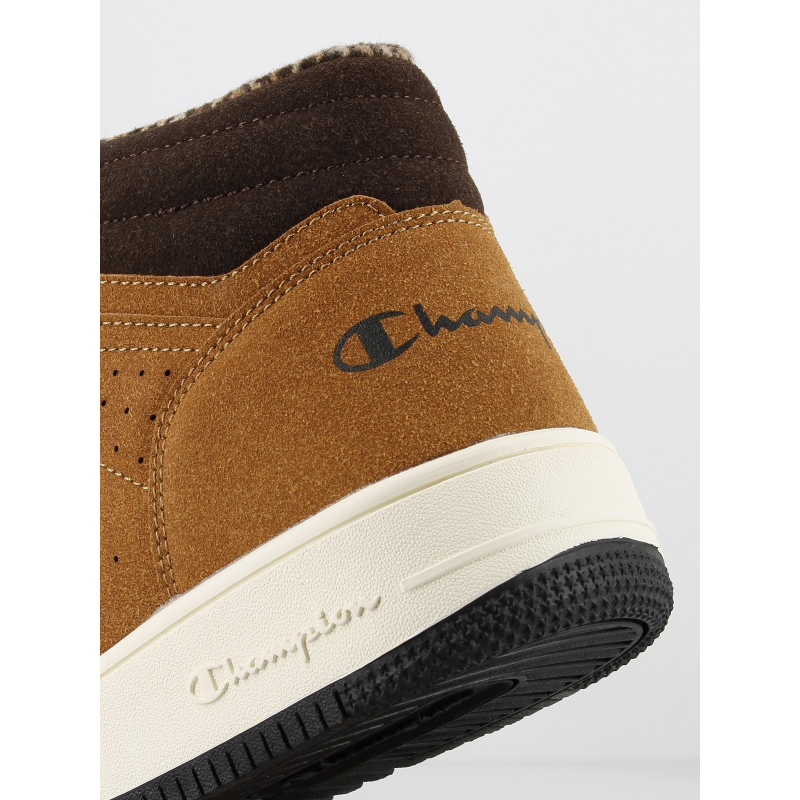 Baskets Gola Rebound Quadrant Pour Homme - Suède Marron, Style Rétro Années 2010, Largeur M