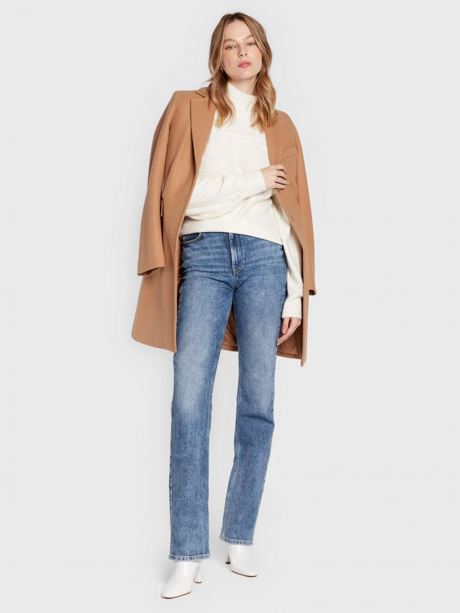 Pull col montant anne blanc femme - Guess