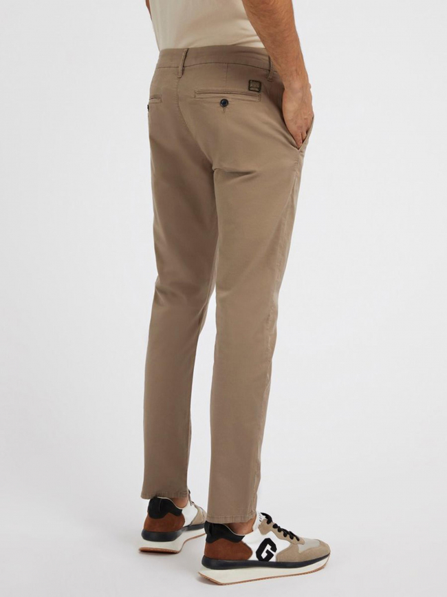 Pantalon chino daniel marron homme - Guess