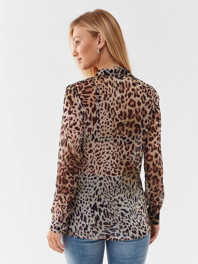 Chemise manches longues clouis shirt jaguar femme - Guess