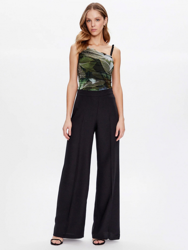 Débardeur asymétrique shirred dinah kaki femme - Guess