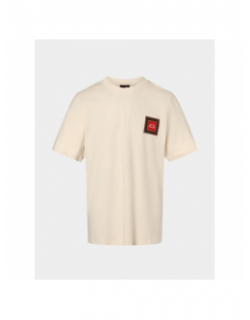 T-shirt logo dos portier beige homme - Ellesse