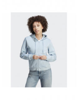 Sweat à capuche zippé all szn bleu clair femme - Adidas