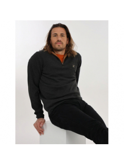 Pull Oxbow Vintage Col Montant Y2K - Taille L, Noir, Style Rétro Années 2000