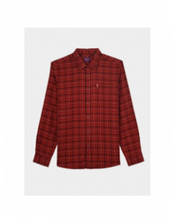Chemise à carreaux colk bordeaux homme - Oxbow