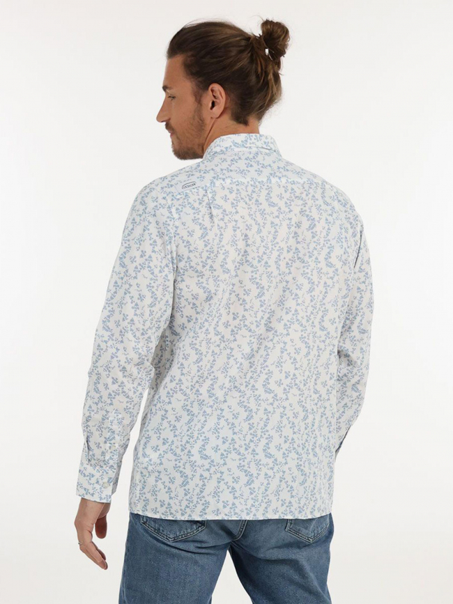 Chemise à motifs cerling blanc bleu homme - Oxbow