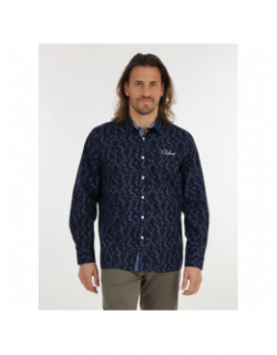 Chemise à motifs cerling bleu marine homme - Oxbow