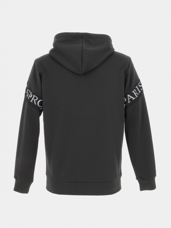 Sweat zippé à capuche bande logo noir homme - Project X Paris