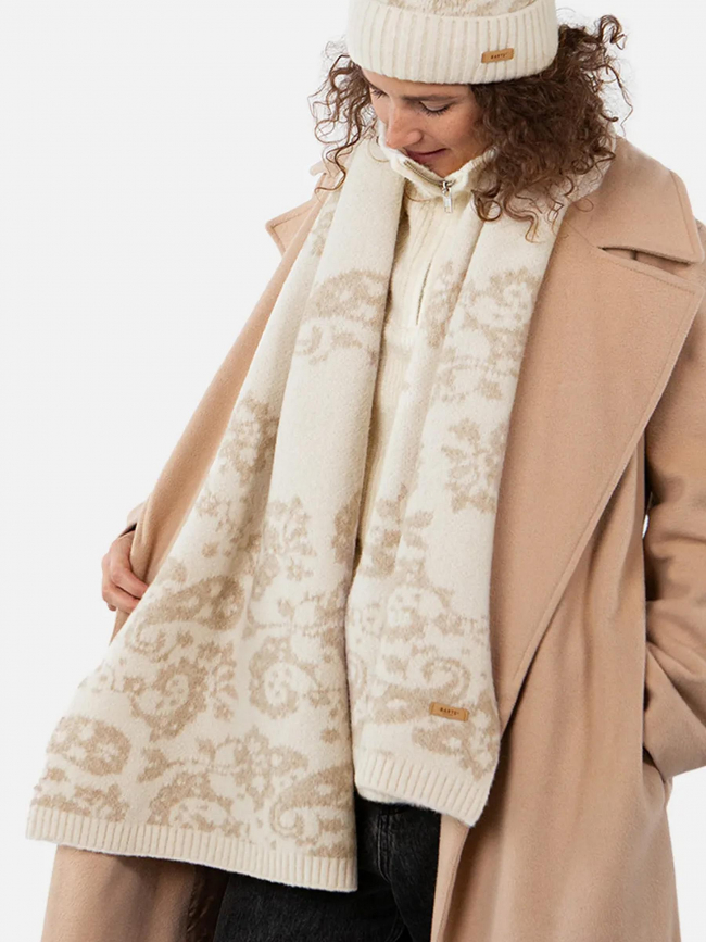 Echarpe imprimé tanua beige femme - Barts