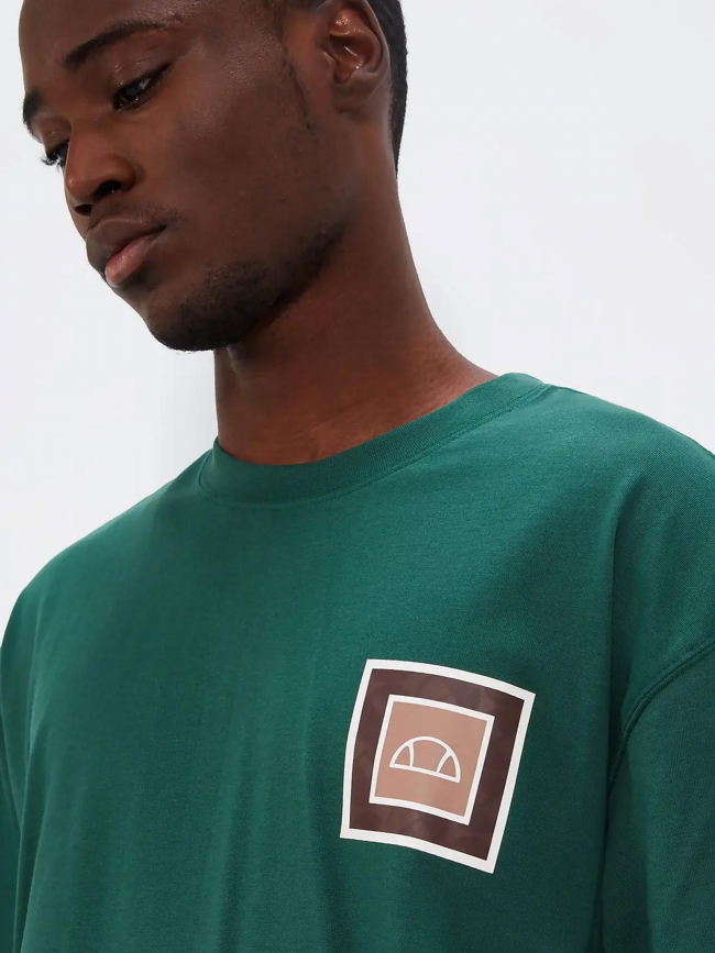 T-shirt logo dos portier vert homme - Ellesse