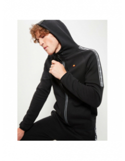 Sweat zippé à capuche paviso réfléchissant noir homme - Ellesse