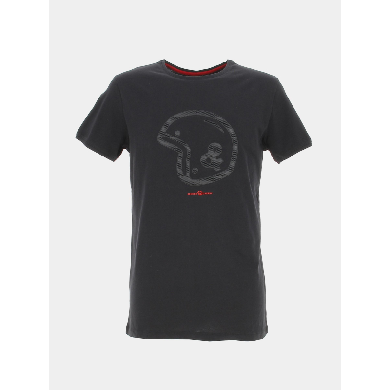 T-shirt legendary logo caoutchouc noir homme - Benson & Cherry