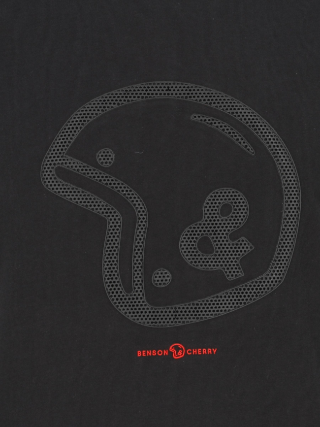 T-shirt legendary logo caoutchouc noir homme - Benson & Cherry