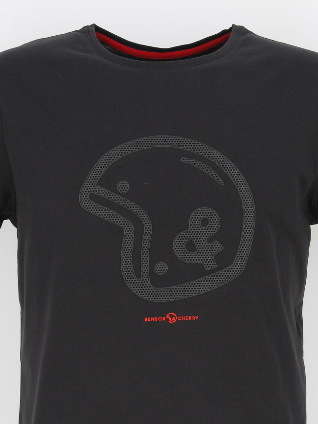 T-shirt legendary logo caoutchouc noir homme - Benson & Cherry