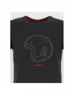 T-shirt legendary logo caoutchouc noir homme - Benson & Cherry