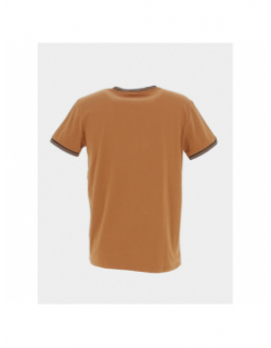 T-shirt uni tutin marron homme - Benson & Cherry