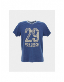 T-shirt col v 29 bleu marine homme - Von Dutch